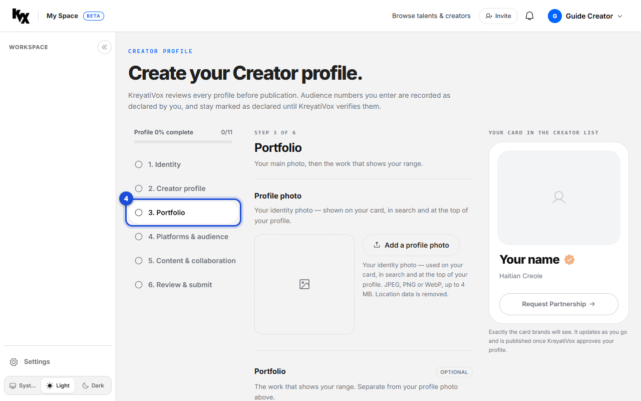 Step 4: Portfolio